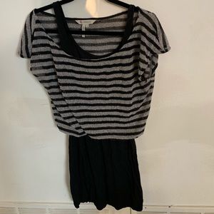 BCBG Generation off the shoulder sweater top dress